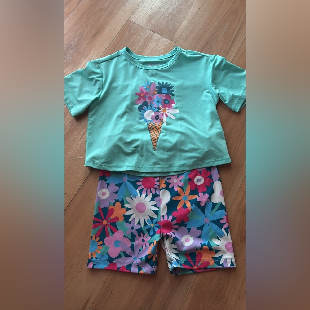 Bass Pro Shops Kids Matching Set - Teal and Multicolor